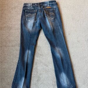 Cowgirl Tuff Co. Bootcut Jeans in Faded Blue